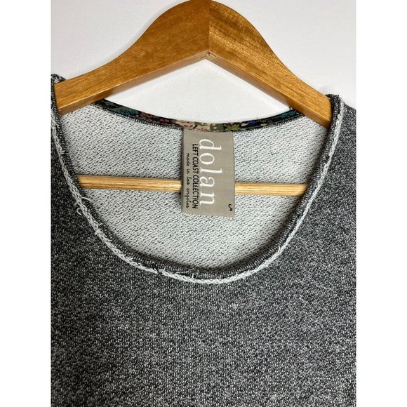 Anthropologie Dolan Women's Small Gray Zippered Pockets Tunic Sweater Dress - Picture 5 of 9